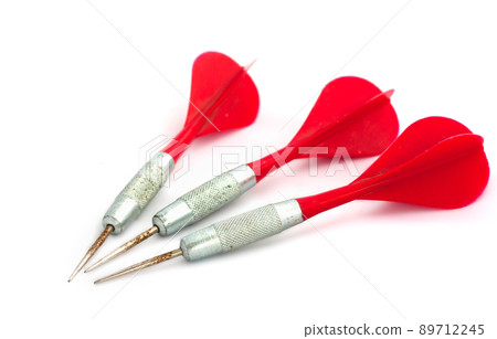 Three darts on a white background 89712245