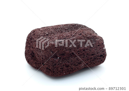 Brown pumice on a white background 89712301
