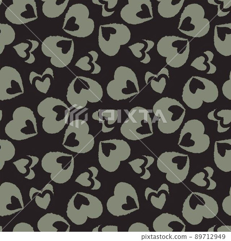 Heart shaped brush stroke seamless pattern design for fashion textiles, graphics and crafts Heart shaped brush stroke seamless pattern design for fashion textiles, graphics and crafts 89712949