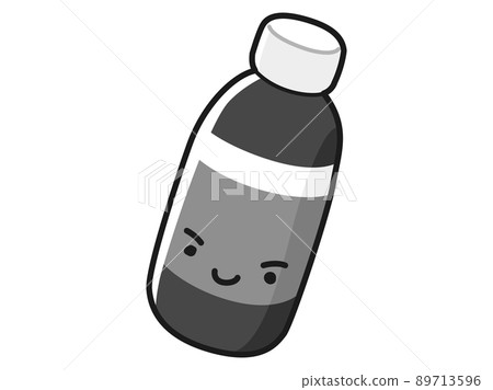 Illustration of energy drink character (black and white) Illustration of energy drink character (black and white) 89713596