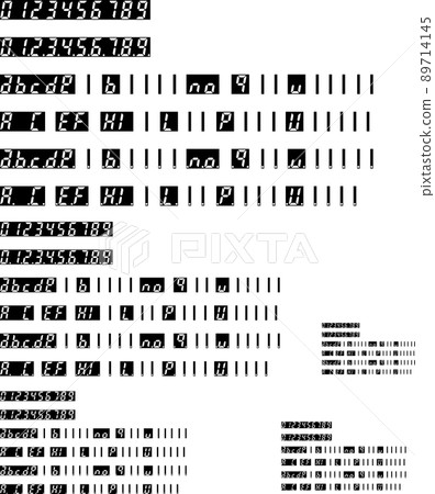 7-segment LED letters 89714145