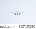Airplane taking off from Singapore 89715350