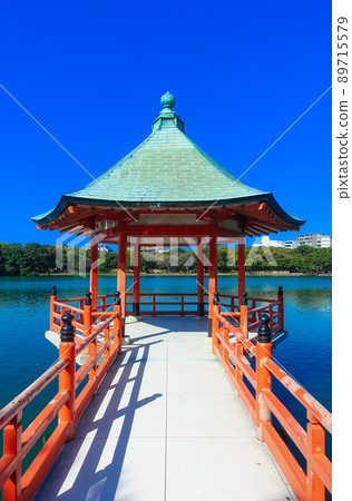 春天大濠公園浮見堂(福岡市中央區) 春天大濠公園浮見堂(福岡市中央區) 89715579