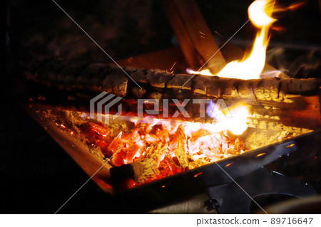 Bonfire at the camp Bonfire at the camp 89716647