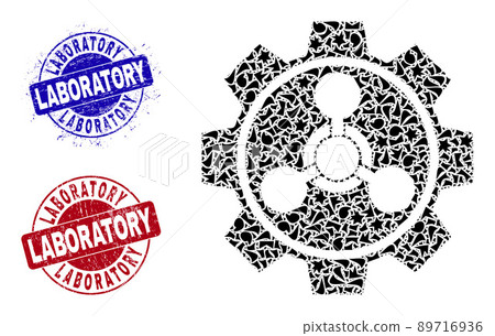 Chemical Industry Mosaic of Spalls with Laboratory Scratched Rubber Imprints Chemical Industry Mosaic of Spalls with Laboratory Scratched Rubber Imprints 89716936