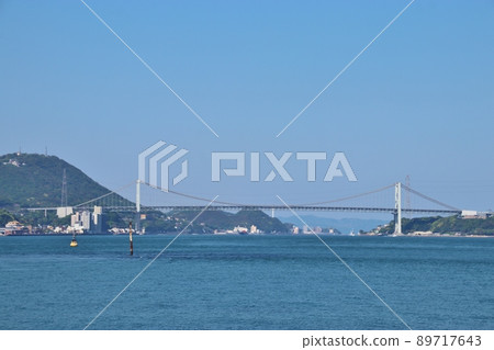 Kanmon Ohashi seen from the sea 89717643
