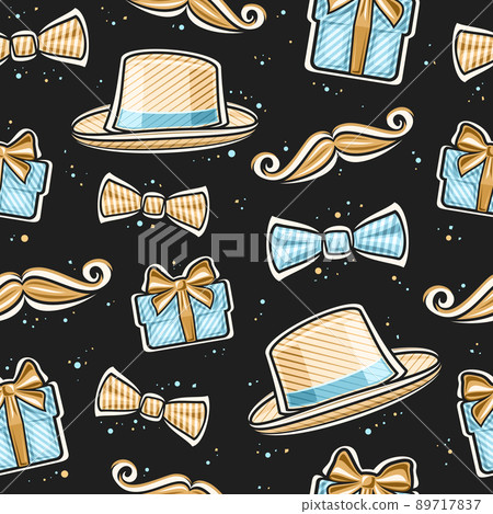 Vector Father's Day seamless pattern 89717837