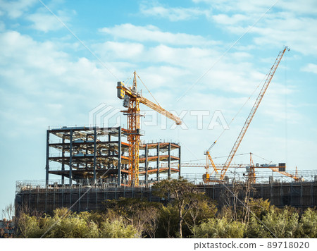 building construction crane building construction crane 89718020