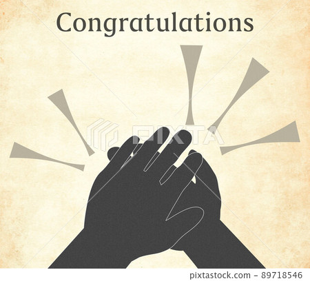 Simple emotional illustration "Congratulations!" 89718546