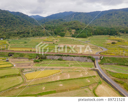 Rice terraces of Ukawa in Takashima City, Shiga Prefecture 89721528
