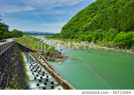 Fishway next to Shogawa-Goguchi Dam 89721669