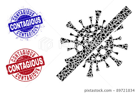 No Contagious Virus Mosaic of Shatters with Contagious Grunge Stamps No Contagious Virus Mosaic of Shatters with Contagious Grunge Stamps 89721834