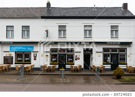 Valkenburg, Limburg, The Netherlands - Facade of a local cyclist cafe 89724083