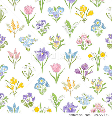 Spring floral outlet print