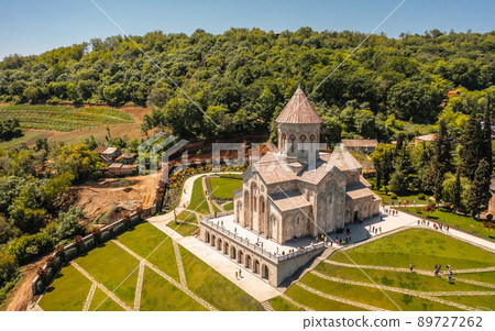 Aerial view of Bodbe Convent in Sighnaghi Aerial view of Bodbe Convent in Sighnaghi 89727262