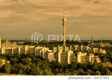 Munich landscape at sunset, Germany, Europe Munich landscape at sunset, Germany, Europe 89727455