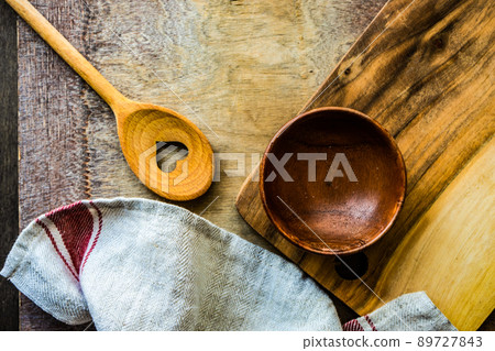 Rustic kitchen cooking stuff 89727843