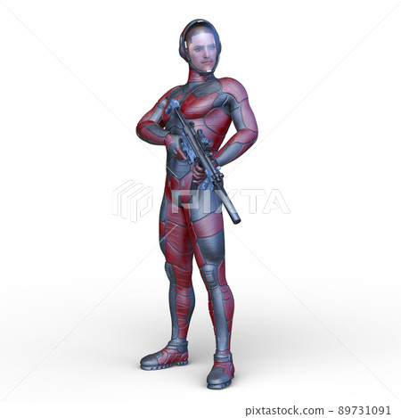 Cyber warrior 89731091