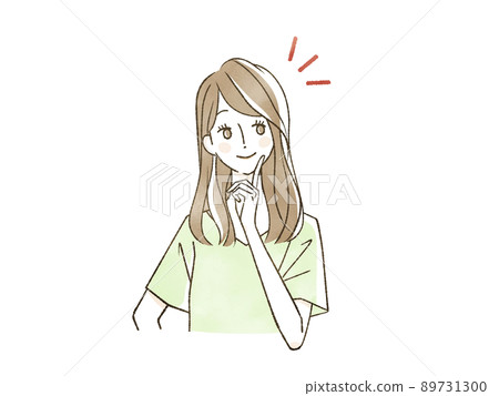 A woman with a smile A woman with a smile 89731300