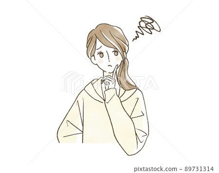 A woman who is worried 89731314