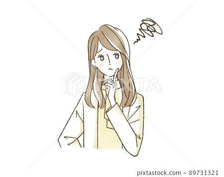 A woman who is worried A woman who is worried 89731321