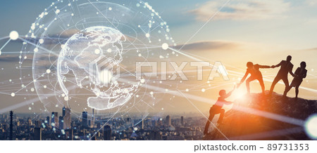 互相幫助的全球商人 互相幫助的全球商人 89731353