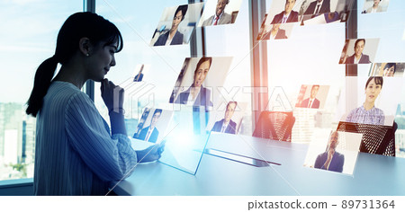 Video conference image Video conference image 89731364