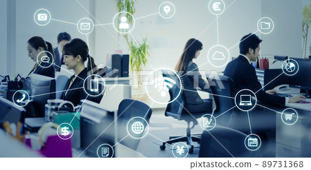 Office and wireless network Internal LAN Office and wireless network Internal LAN 89731368