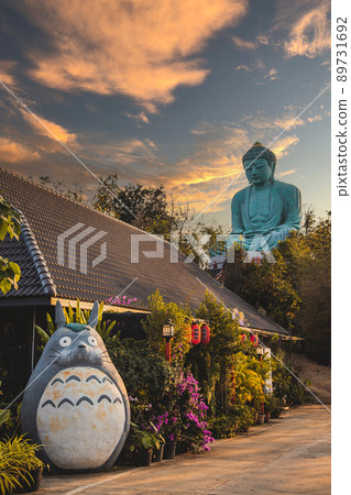 Wat Doi Prachan Mae Tha or Wat Phra That Doi Phra Chan in Lampang, Thailand 89731692