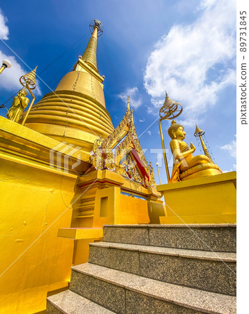 Wat Khiriwong temple on top of the mountain in Nakhon Sawan, Thailand Wat Khiriwong temple on top of the mountain in Nakhon Sawan, Thailand 89731845