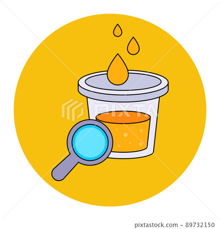study of urinalysis in the laboratory. hand over tests in a bottle. study of urinalysis in the laboratory. hand over tests in a bottle. 89732150