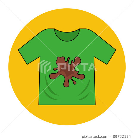 dirty men t-shirt with food stain. sweat stains on clothes. dirty men t-shirt with food stain. sweat stains on clothes. 89732154