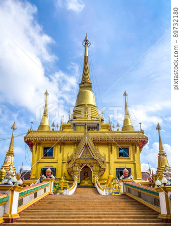 Wat Khiriwong temple on top of the mountain in Nakhon Sawan, Thailand 89732180