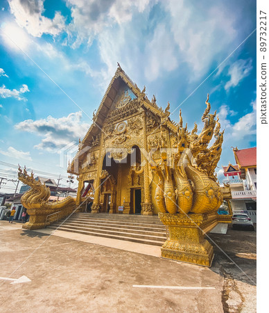 Wat Sri Panthon golden temple in Nan province, Thailand Wat Sri Panthon golden temple in Nan province, Thailand 89732217