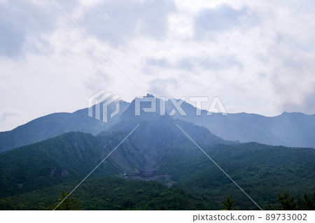 [Kagoshima] Sakurajima seen from Yunohira Observatory 89733002
