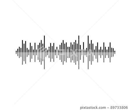 Sound wave vector icon illustration design 89733806