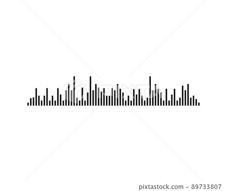 Sound wave vector icon illustration design 89733807