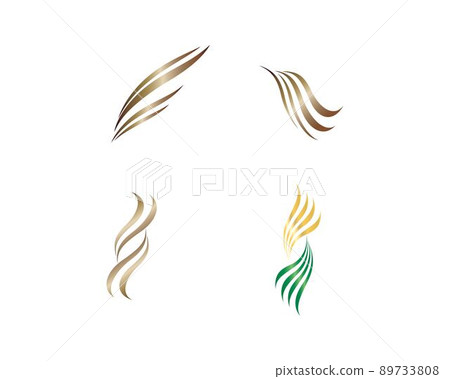 Hair symbol vector icon illustration 89733808