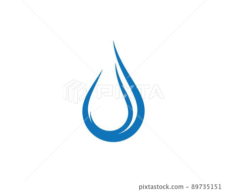 Water drop symbol illustration 89735151