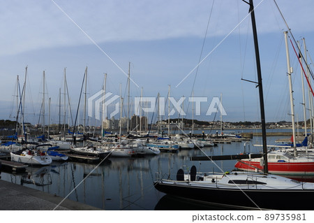 Evening view of Enoshima Yacht Harbor 89735981