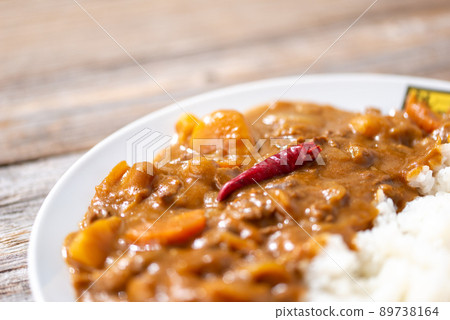 香辣手工咖哩（咖哩飯）梅干也很配咖哩 89738164