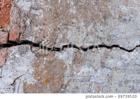 cracked brick wall, Brick Wall Background 89739520