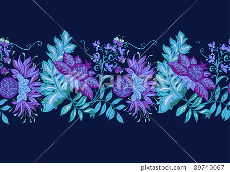 Decorative pomegranate fruits and flowers in art nouveau style, vintage, old, retro style. Decorative pomegranate fruits and flowers in art nouveau style, vintage, old, retro style. 89740067