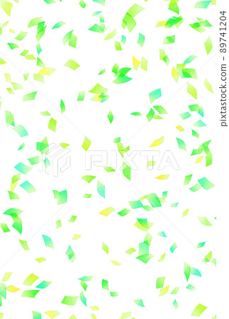 Background material_Watercolor_Confetti_Yellow green 89741204