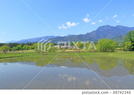 Azumino May Countryside and Northern Alps Azumino May Countryside and Northern Alps 89742348