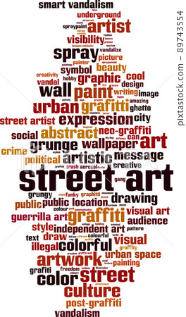 Street art word cloud 89743554