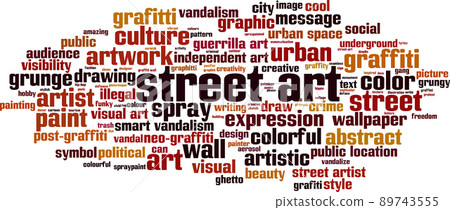 Street art word cloud 89743555