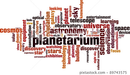 Planetarium word cloud Planetarium word cloud 89743575