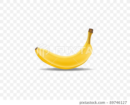 Banana, fruit 3d icon. Vector illustration. 89746127