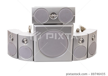 Six elements of the surround sound system. Six elements of the surround sound system. 89746435